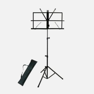 ATRIL PORTA PARTITURA METALICO NEGRO C/FUNDA NUTECH