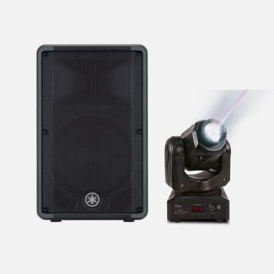 PARLANTE ACTIVO 12 DBR12 YAMAHA + MLAB LUZ FIESTA ROBOT MOVING HEAD SPOT LIGHT 12W MIC 9428