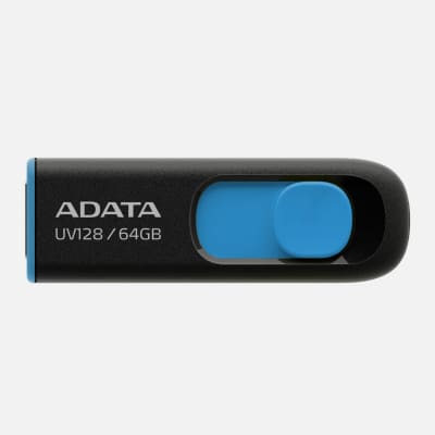 PENDRIVE ADATA AUV128 64GB NEGRO/AZUL