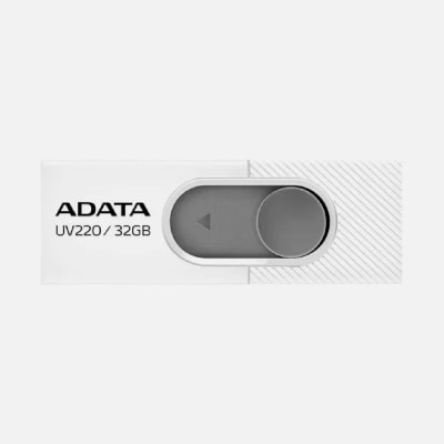PENDRIVE ADATA UV220 USB 2.0 32 GB BLANCO/GRIS