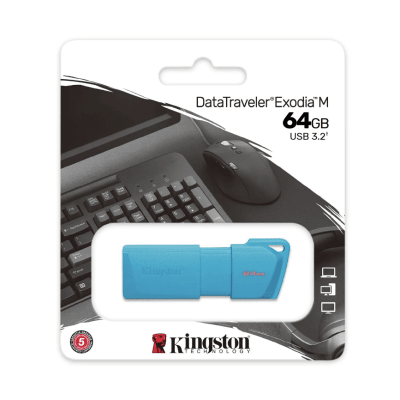 PENDRIVE DTXM 3.2 NEON CELESTE 64GB1