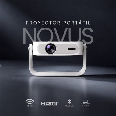 Proyector Portátil Smart Novus 17000lm WiFi BT Android LEVO6
