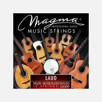 SET CUERDA MAGMA LAUD NY/SILVER PLATEADO WOUND 12