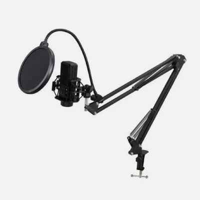 SET MICROFONO CON BRAZO AJUSTABLE ANTIPOP PHILCO KIT701