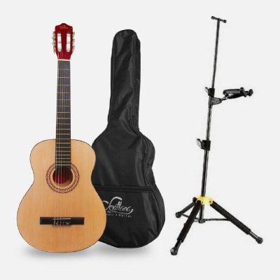 SEVILLANA GUITARRA 30 C/FUNDA NATURAL + ATRIL PARA GUITARRA/VIOLIN  RHIV01 RHINO1