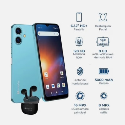 SMARTPHONE BMOBILE ROCKET A1 4G 128G/8GB RAM CELESTE