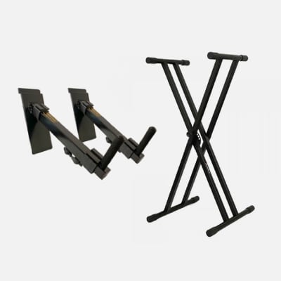 COLGADOR DE TECLADO EN MURO RHINO + SONNET STAND PARA TECLADOS 8434