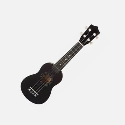 SONUN UKELELE KAUAI 21 BLACK/FUNDA 08401