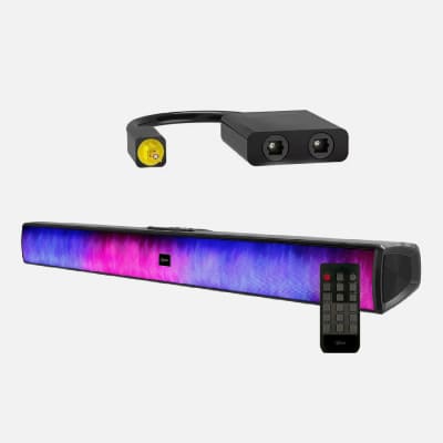 SOUNDBAR FLAMING SMOKE MLAB SB500 + SPLITTER OPTICO TOSLINK 1 X 2 BR10351