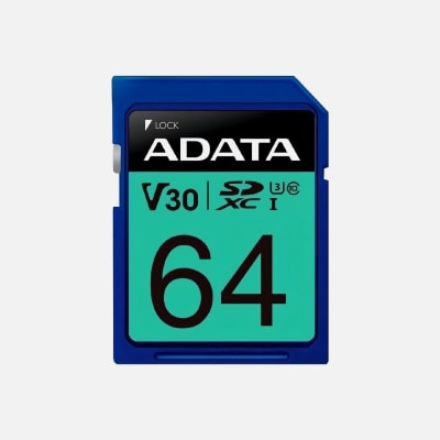MICRO SD ADATA PREMIER PRO 4K 64GB C/ADAP AUSDX64GUI3V30S-R