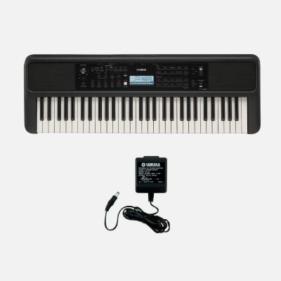 TECLADO DIGITAL PORTATIL PSRE383YAMAHA + ADAPTADOR 220V PA3C YAMAHA1