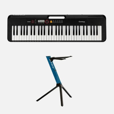 TECLADO ESTANDAR CASIO NEGRO CT-S200BKC2 C/ TRANSF + Atril de teclado - STAY COMPACT1