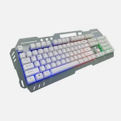 TECLADO JEDEL RETROILUMINADO BASE METALICA K5031