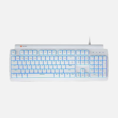 TECLADO MECÁNICO MEETION RGB MK600RD BLANCO SWITCH RED1