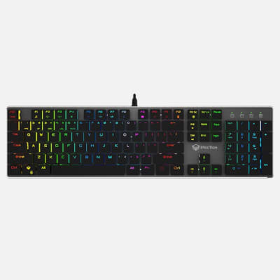 TECLADO MECÁNICO RGB ULTRA DELGADO MEETION MK801