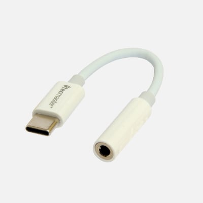 TECMASTER ADAPTADOR AUDIO 3.5MM A TIPO-C TM-200550 BLANCO1
