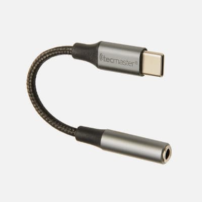 TECMASTER ADAPTADOR USB-C A 3,5 MM ALEACIÓN ALUMINIO TM-200536