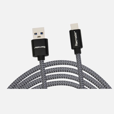 TECMASTER CABLE OTG 1,5 MTS BRAIDED REFORZADO BICOLOR TIPO-C A USB TM-200532