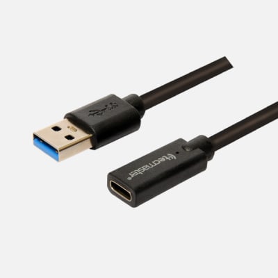 TECMASTER CABLE OTG 1.5 MTS-USB 3.0 MACHO A TYPE-C HEMBRA-5GBPS TM-200546