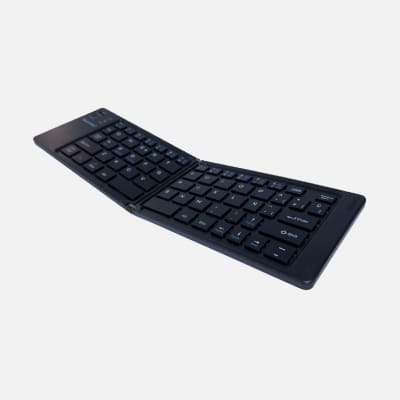 TECMASTER MINI-TECLADO PLEGABLE BT WIRELESS RECARGABLE TIPO-C TM-100563-BK