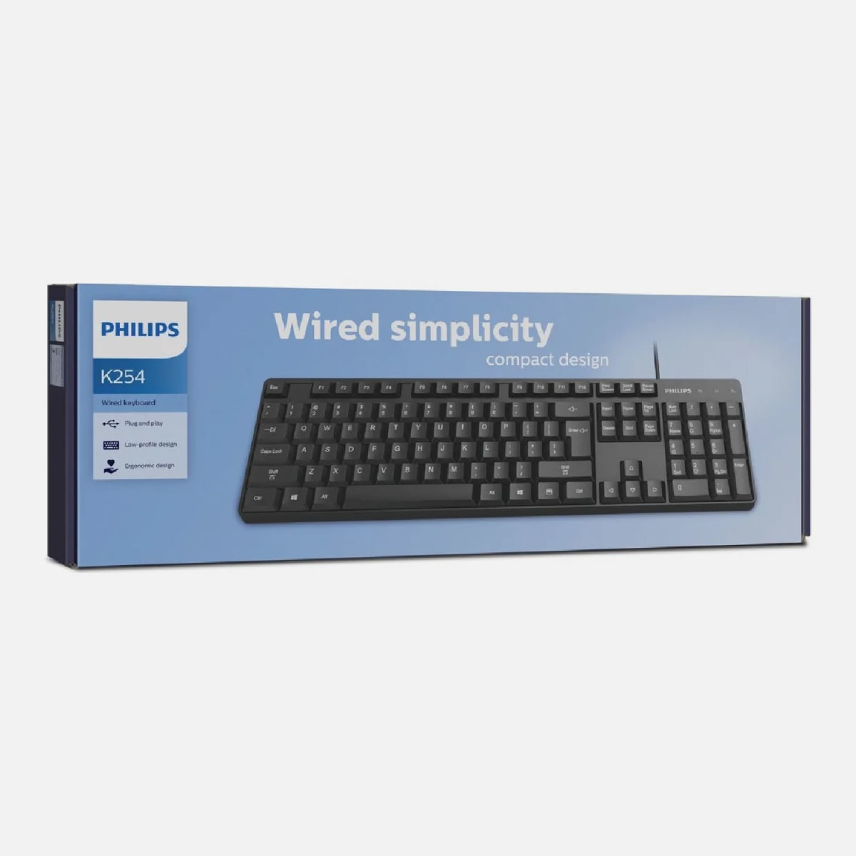 TECLADO ALAMBRICO PHILIPS SPK6254 | Electro Store