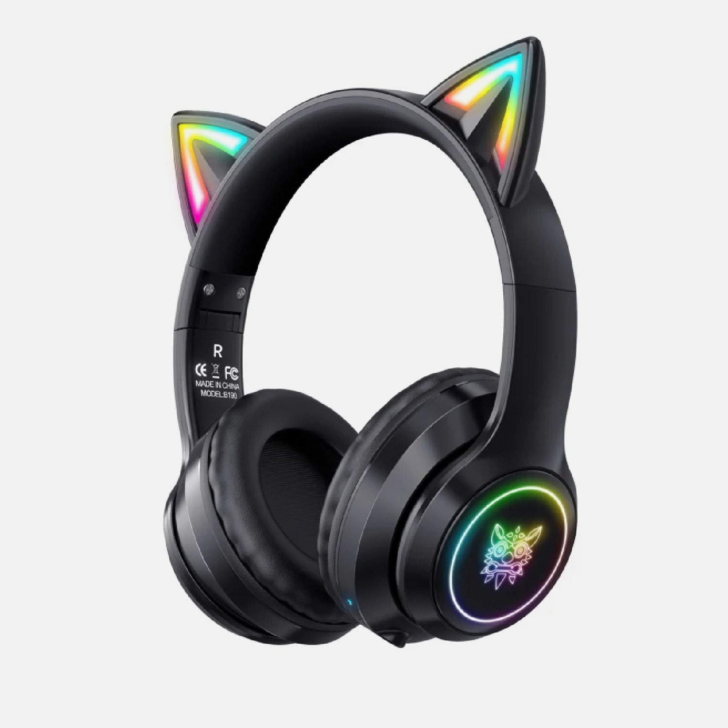 AUDIFONOS GAMER BT RGB CAT ONIKUMA B90 BLACK