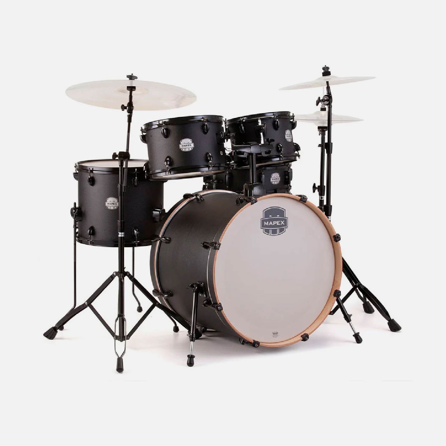 BATERIA ACUSTICA MAPEX STORM 5PCS C/ HARDWARE ST5245F BLACK