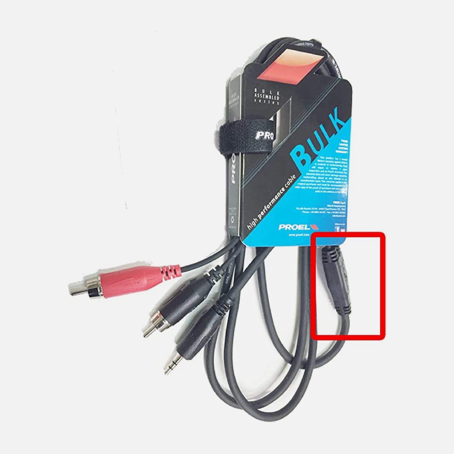 CABLE DE AUDIO Y SERIE BULK 3,5ST - 2x RCA M 1.8 PROEL