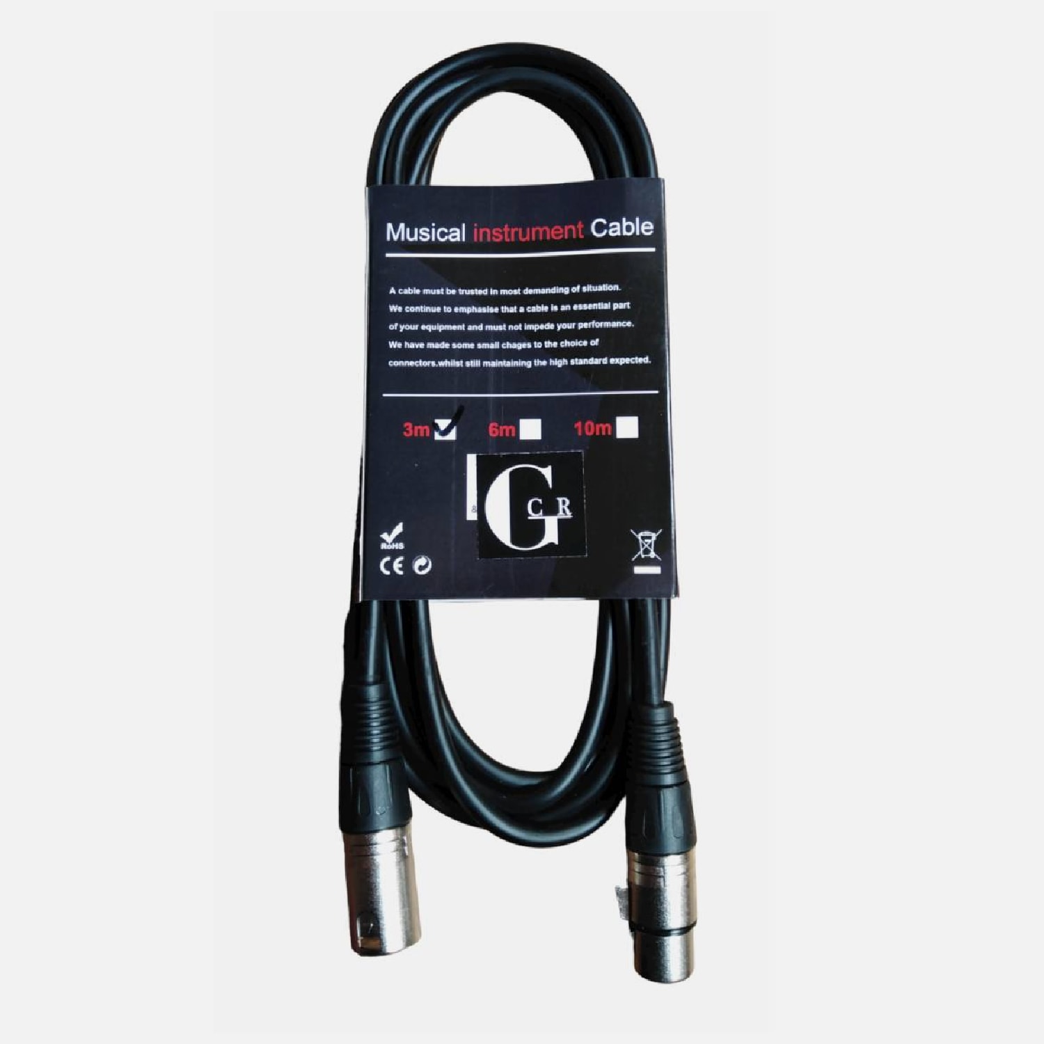 CABLE XLR 3MTS CABXLR-3B