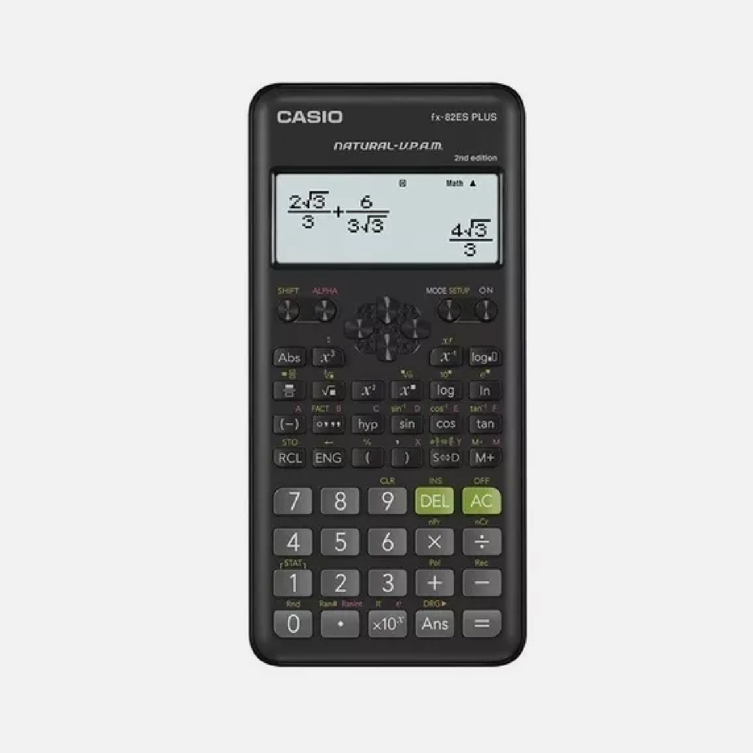 CALCULADORA CIENTIFICA CASIO FX82LAPLUS BK NEGRA