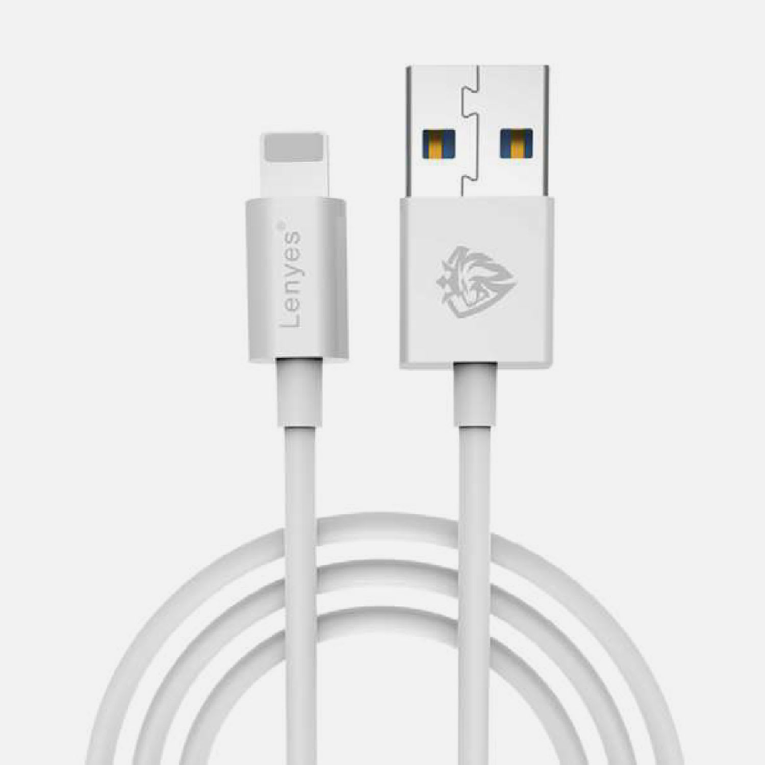 LENYES - CABLE 1000MM CARGA RAPIDA I-3A LC701 BLANCO
