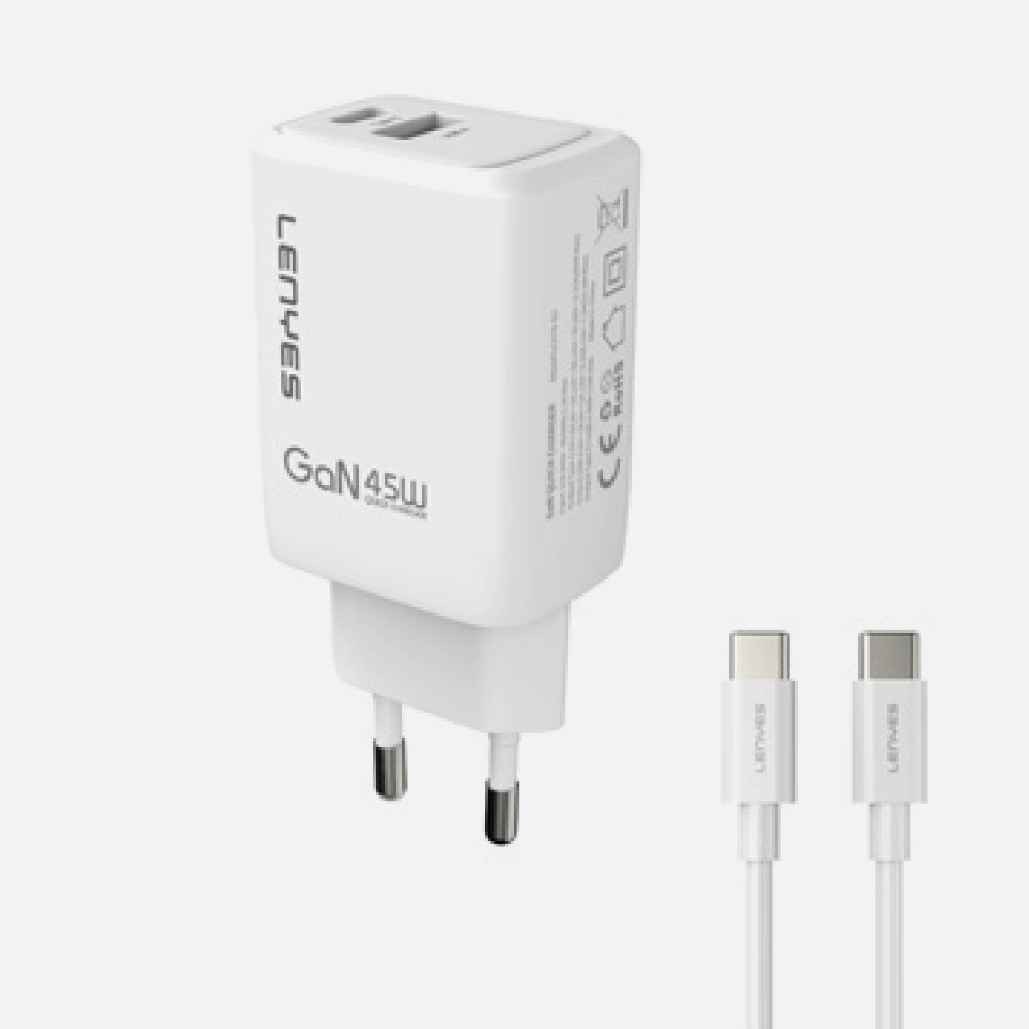 LENYES - CARGADOR DE PARED LCH76 TC-TC 45W