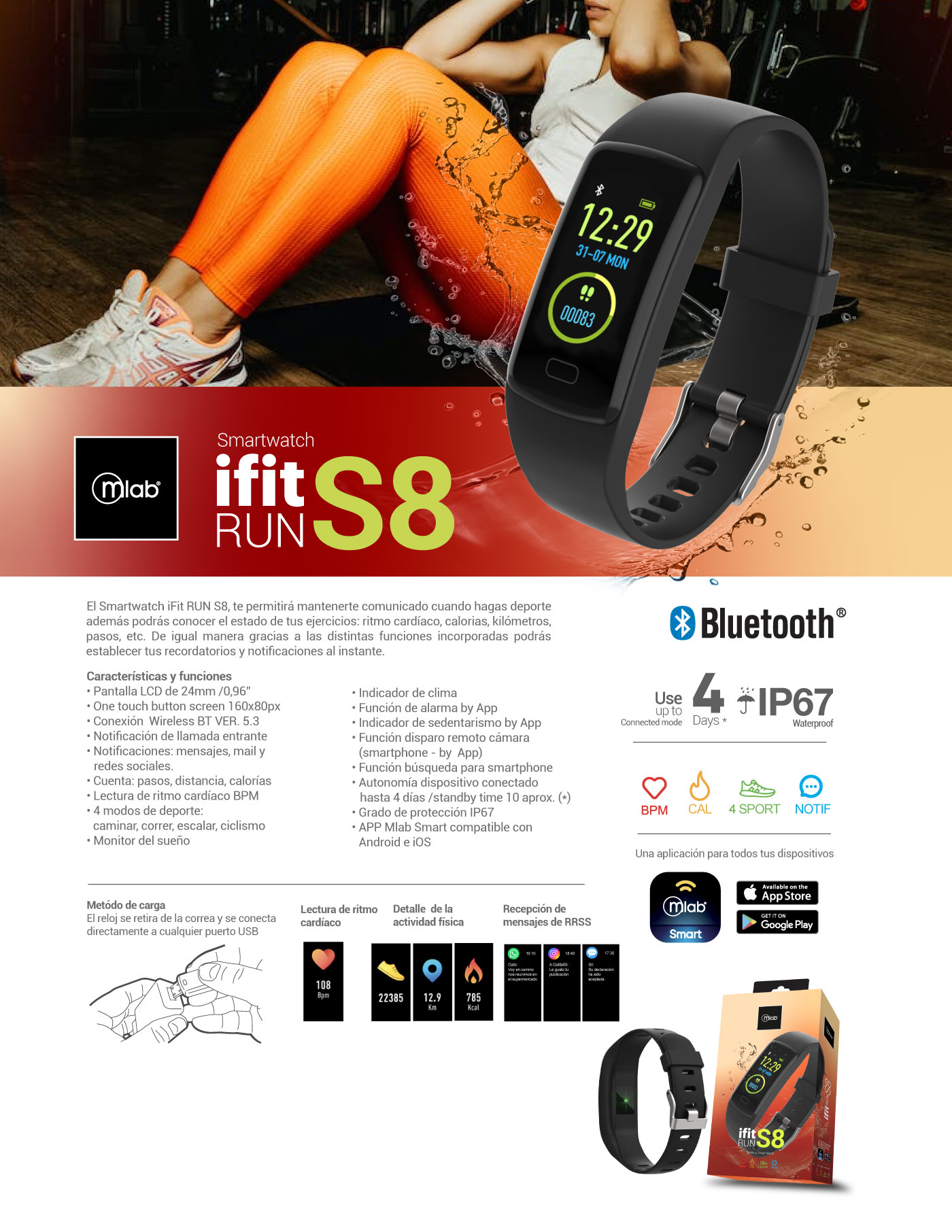 Wireless Devices Mlab Smart Watch App Smartwatch Mlab Precio MLAB