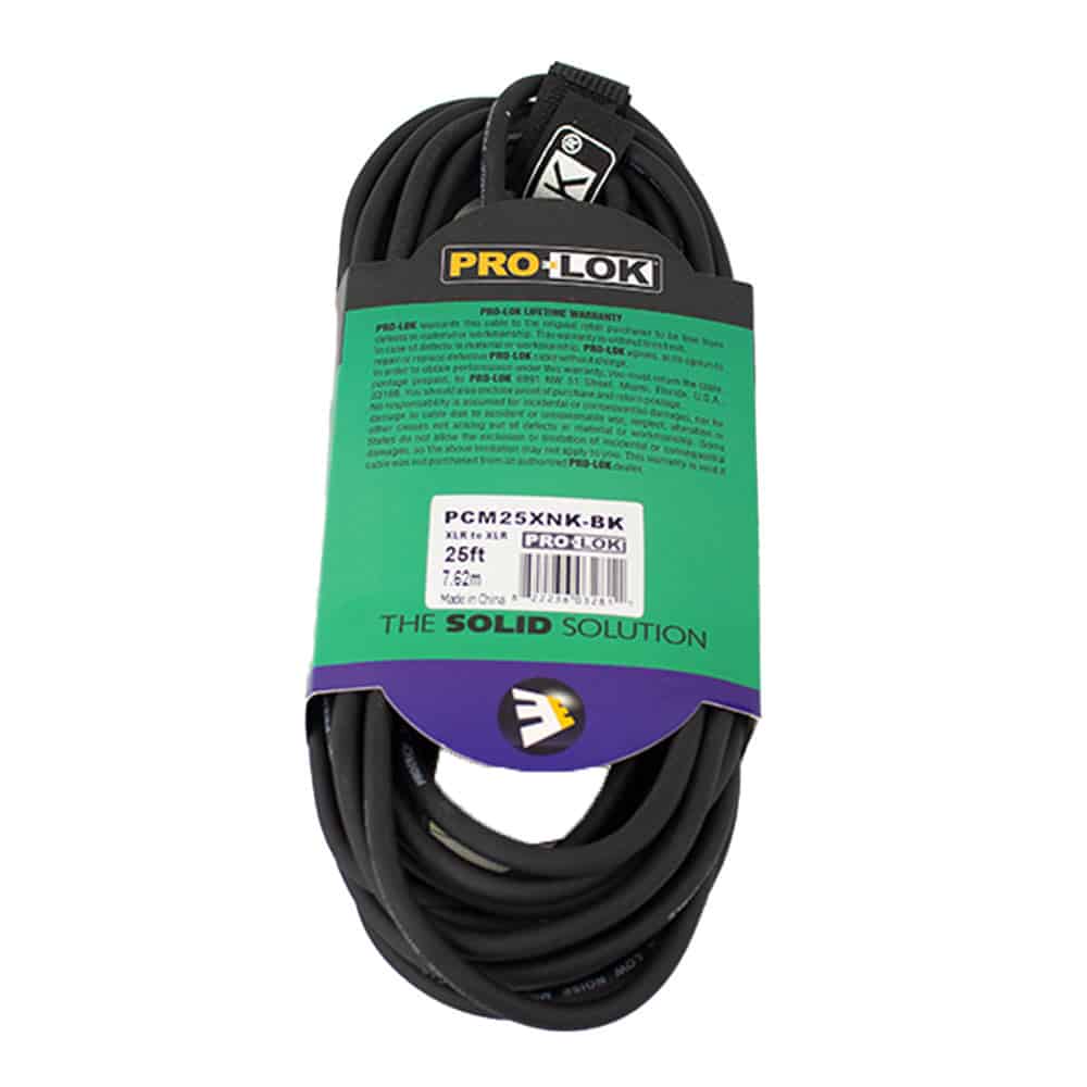 CABLE MICROFONO PCMN 25XNKBK PROLOK