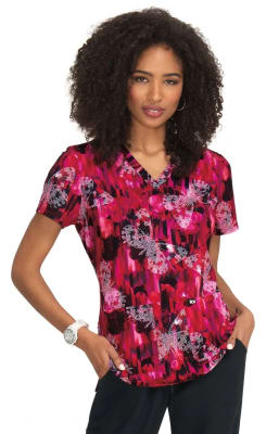 Top Koi Rojo Con Mariposas Blancas1