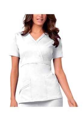 Top Cherokee Luxe  bolsillo diagonal cintura Blanco1