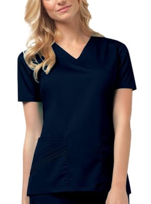 Top Cherokee Luxe Cuello V Azul Marino1