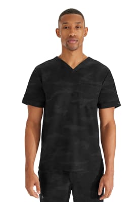 Top Healing hands diseño negro hombre