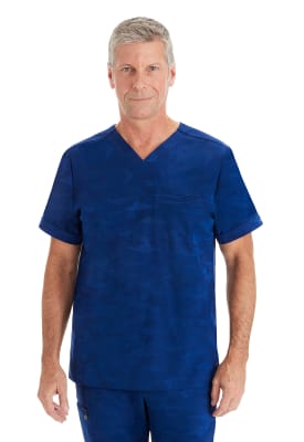 Top Healing hands diseño azul marino hombre1