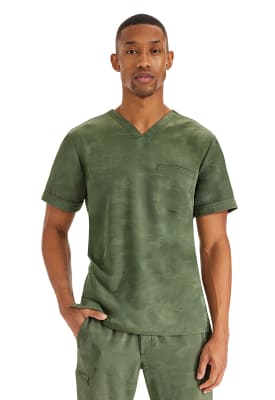 Top Healing hands diseño verde oliva hombre