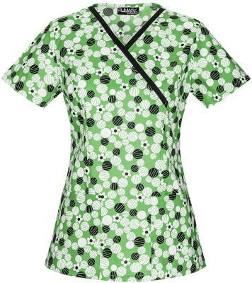 Top Cherokee Rumway verde pistacho circulos1