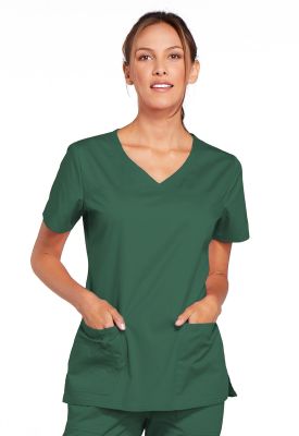 Top Cherokee Core Stretch Cuello V Verde1