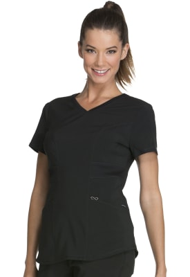 Top Cherokee Infinity acinturado antibacteriano Negro1