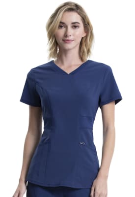 Top Cherokee Infinity acinturado antibacteriano Navy1