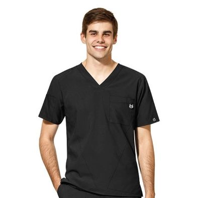 Top Wonderwink Negro antiarrugas Hombre