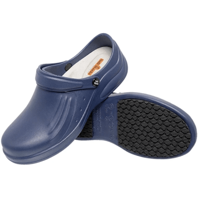 Zuecos Soft Works Azul Marino