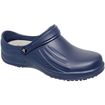 Zuecos Soft Works Azul Marino