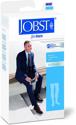 MEDIA  HOMBRE JOBST 15-20 NEGRO 