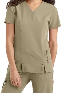 Top Dickies Xtreme Stretch pinzado frontal café1