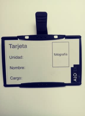 Portacredencial Giratoria dos posiciones Negra1